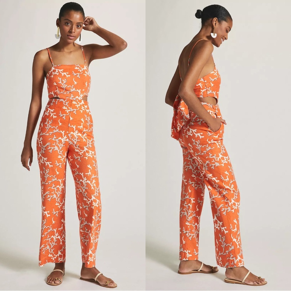 NEW Maeve Riviera Linen Jumpsuit - US 4